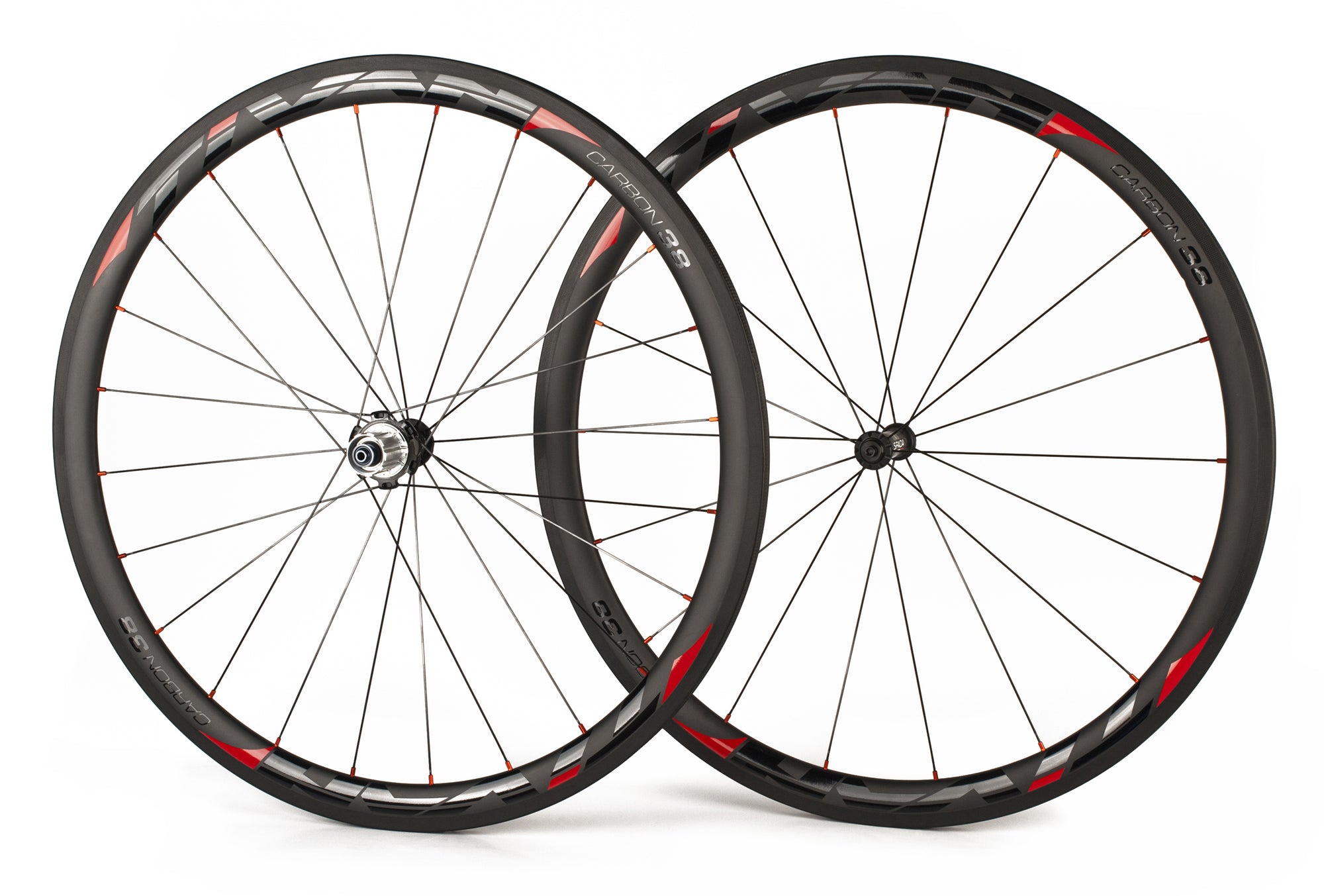 Ruote Strada Tivan 38 Carbonio per Copertoncino Spada Bike Italia